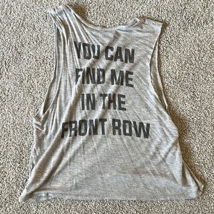 ‘You can find me in the front row’ tank • XS • prince peter collection